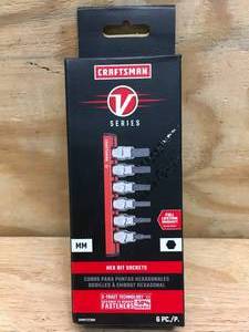 lot 54 image: Craftsman V Series Hex Bit Socket Set Model # CMMT17720V 1029244