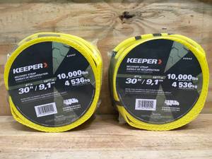 lot 24 image: Lot of 2 - Keeper Recovery Strap Model # 02942