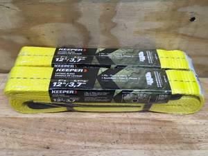 lot 25 image: Lot of 2 - Keeper 2 x 12 Lifting Sling Model # 02616