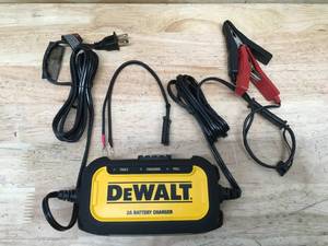 lot 56 image: DEWALT 2 Amp Automotive Battery Charger and Maintainer Model # DXAEC2