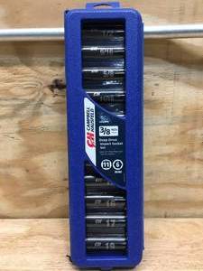 lot 58 image: Campbell Hausfeld 38 Deep Drive Impact Socket Set Model # AA000010