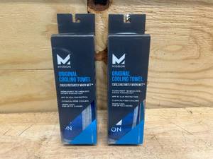 lot 78 image: MISSION Lot of 2- Original Evaporative Cool Technology Cooling Towels, 10 x 33, Mission Blue