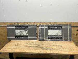lot 50 image: MSI Lot of 2 Boxes (7 Pieces of)- Donatello 16 in. x 32 in. Polished Porcelain Marble Look Floor and Wall Tiles (24.85 sq. ft.)