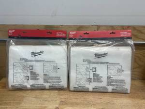 lot 125 image: MILWAUKEE Lot of 2 Packs of- Fleece Dust Bags for 12 Gal. M18 FUEL Cordless WetDry Shop Vacuums (5 Bags Per Pack)