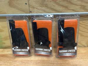 lot 130 image: BLACKHAWK Lot of 3-  Sportster Compact Belt Slide Holsters