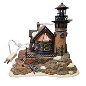 lot 2 image: Dept 56 - Dickens Village Collections Lynton Point Tower - Heritage Village Collection