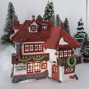 lot 4 image: Dept 56 - Dickens Village Collections Mr. Wickfield Solicitor - Heritage Village Collection