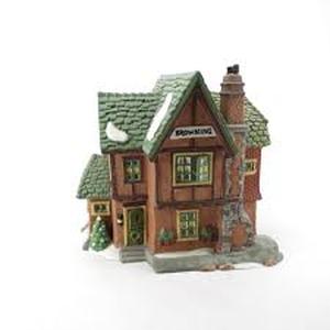 lot 18 image: Dept 56 - Dickens Village Collections Browning Cottage - Heritage Village Collection