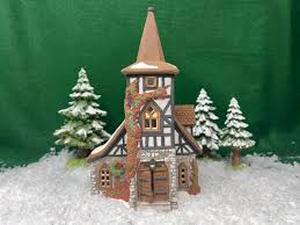 lot 26 image: Dept 56 - Dickens Village Collections Old Michael Church - Heritage Village Collection