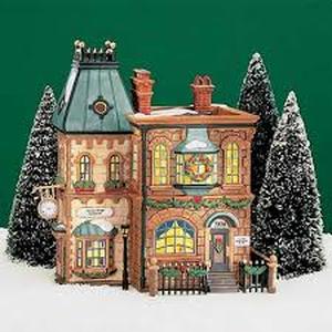 lot 30 image: Dept 56 - Dickens Village Collections Thomas Mudge Timepieces - Heritage Village Collection