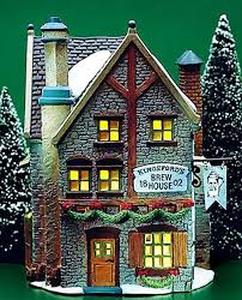 lot 40 image: Dept 56 - Dickens Village Collections Kingsfords Brew House - Heritage Village Collection