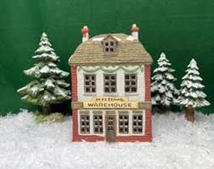 lot 45 image: Dept 56 - Dickens Village Collections Fezziwigs Warehouse - Heritage Village Collection
