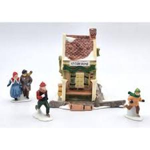 lot 59 image: Dept 56 - Dickens Village Collections Childe Pond and Skaters - Heritage Village Collection-Missing Skaters