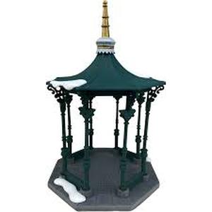 lot 78 image: Dept 56 - Dickens Village Collections Town Square Gazebo - Heritage Village Collection