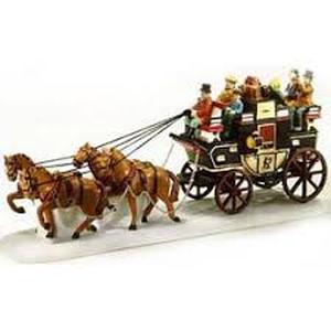 lot 94 image: Dept 56 - Dickens Village Collections Holiday Coach - Heritage Village Collection