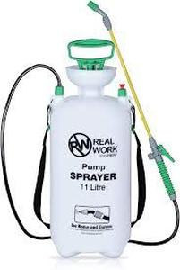 lot 123 image: RealWork 3-Gallon Handheld Tank Sprayer with Carry Handle and Shoulder Strap for Pests & Weeds