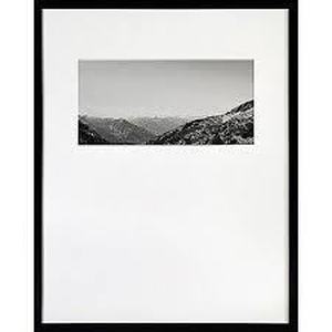 lot 170 image: 18 x 24 B&W Layered Landscape Weighted Mat Framed Wall Print - Threshold