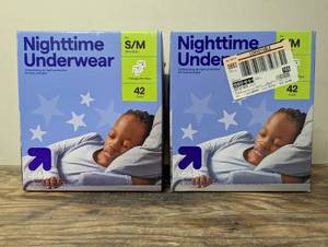 lot 721 image: 2 Cases - Disposable Nighttime Underwear - Size SM - 42ct - up&up - 84 Total