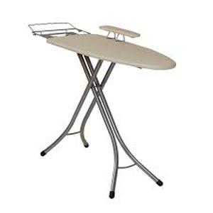 lot 3 image: Household Essentials Wide Mega Ironing Board 4 Leg Silver Frame