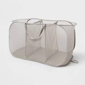 lot 63 image: Set of 2 Pop-up Mesh Triple Sorter - Brightroom