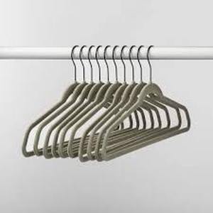 lot 97 image: Set of 2 30pk Suit Flocked Hangers - Brightroom-Gray