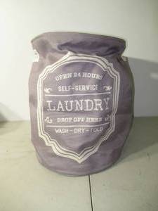 lot 71 image: Collapsable Laundry Hamper Canvas With Carry Handles