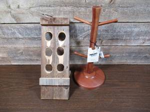 lot 35 image: Mug Tree & Hand Crafted coffee pod holder