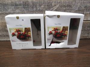 lot 49 image: Lot of 2 Holly Vase Filler Sets-Threshold