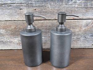 lot 70 image: Set of 2 Refillable Soap Dispensers -Cobalt-250ml Capacity