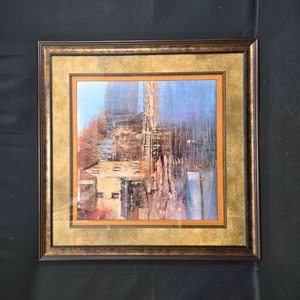 lot 29 image: Framed Art Print of Scenic Water Landscape by Collective Images - 36x36 inches