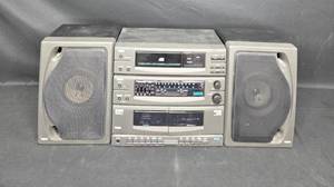 lot 121 image: RCA RP-8530 Compact Stereo System with Dual Tape Player and CD Player