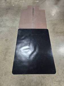 lot 123 image: Set of 2 Heavy-Duty Office Chair Mats