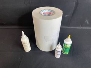 lot 53 image: Set of 4 Fabric Adhesive Supplies Including Hot Fix Transfer Roll