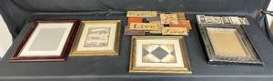 lot 109 image: Set of Decorative Frames and Wall Art Signs