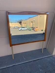lot 171 image: 50x40 Inch Framed Mirror with Dream Engraving