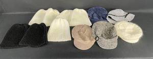 lot 188 image: Collection of Knit Hats including Beanies and Caps