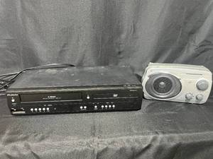 lot 88 image: Funai 4 Head VCRDVD Player Model DV220FX4 with Portable Radio