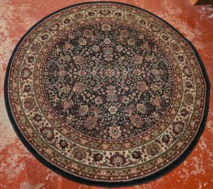 lot 47 image: Sphinx Egpytian Weavers Round Oriental Area Rug  6 foot