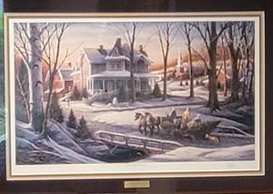 lot 43 image: Terry Redlin Signed  Framed Print  Homeward Bound