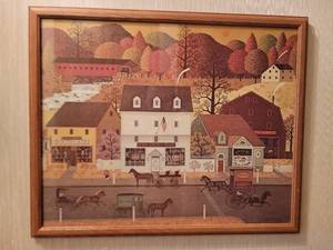 lot 30 image: American Fine Art Print - Charles Wysocki - Valley Farm Street