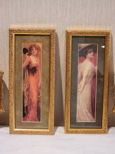 lot 68 image: Art Deco Period Fine Art Prints in Gold Giltg Frames