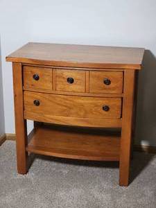 lot 15B image: Gorgeous Mission Style Nightstand by Broyhill - B