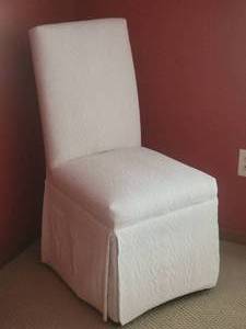 lot 107 image: Elegant Cream Covered Accent Chair