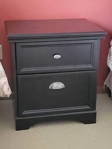 lot 24A image: Luxury Canadian Bedside Table - Black