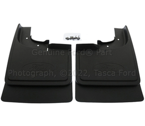 lot 583 image: Ford Front Molded Splash Guards With Ford Oval Logo Ford F-250 and 350 2020 -2022