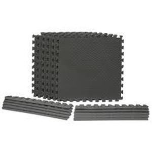 lot 40 image: Lot of  TrafficMaster Dark Gray 24 in. W x 24 in. L x 0.5 in. Thick Foam ExerciseGym Flooring Tiles (6 TilesCase) (24 sq. ft.)    Customer Returns See Pictures