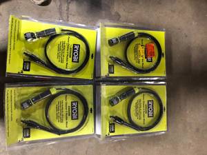 lot 9 image: Lot of RYOBI EZClean Power Cleaner 6 ft. Flexible Wand Customer Returns See Pictures