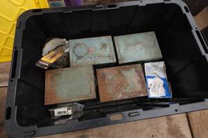 lot 718 image: Small Parts Organizers with Tools and Fasteners
