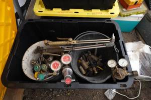 lot 759 image: Oxy-Acetylene Regulators, Torches, and Fittings