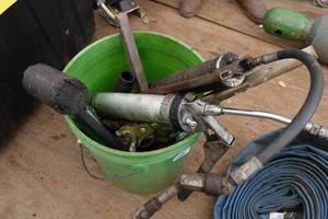 lot 744 image: Grease Guns, Rubber Mallet